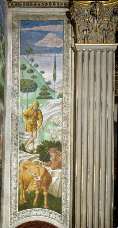 Shepherd and Herdsman by Benozzo di Lese di Sandro Gozzoli